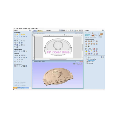 Logiciel de conception CNC Vectric Aspire 12.5 | Licence à vie