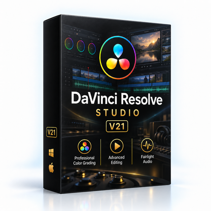 DaVinci Resolve Studio 21 | Montage vidéo professionnel | Licence à vie