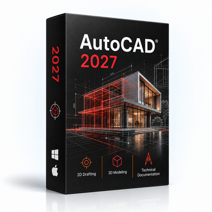 Logiciel AutoCAD 2027 | Conception CAO 2D et 3D | Licence à vie