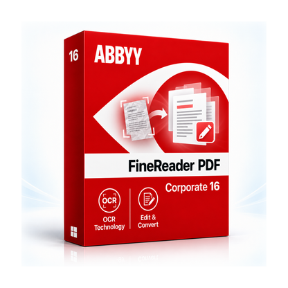 ABBYY FineReader PDF 16 Corporate | Logiciel PDF et OCR | Licence à vie