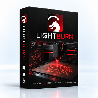 Logiciel LightBurn 2025 | Gravure et découpe laser | Licence à vie