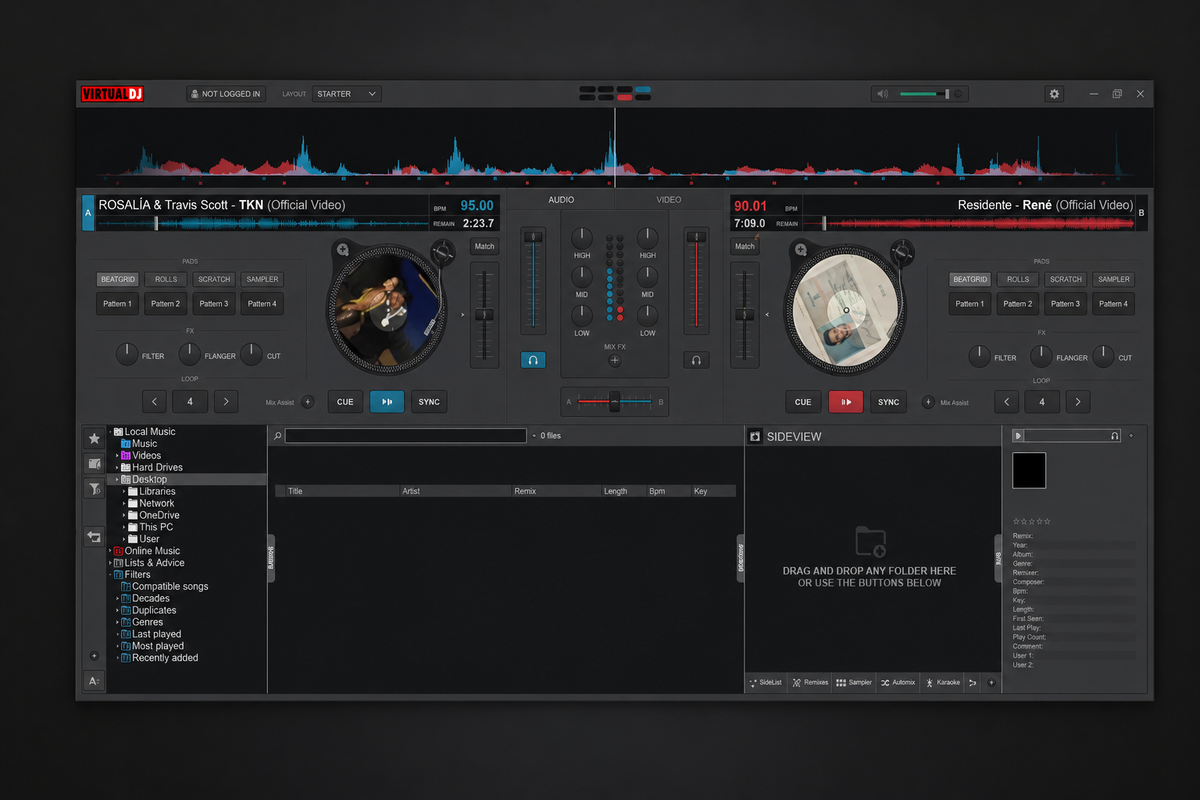 VirtualDJ 2026 Pro Infinity | Logiciel DJ professionnel | Licence à vie