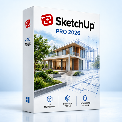 Pack AutoCAD 2027 + SketchUp Pro 2026 | Logiciels CAO & Modélisation 3D | Licence à vie