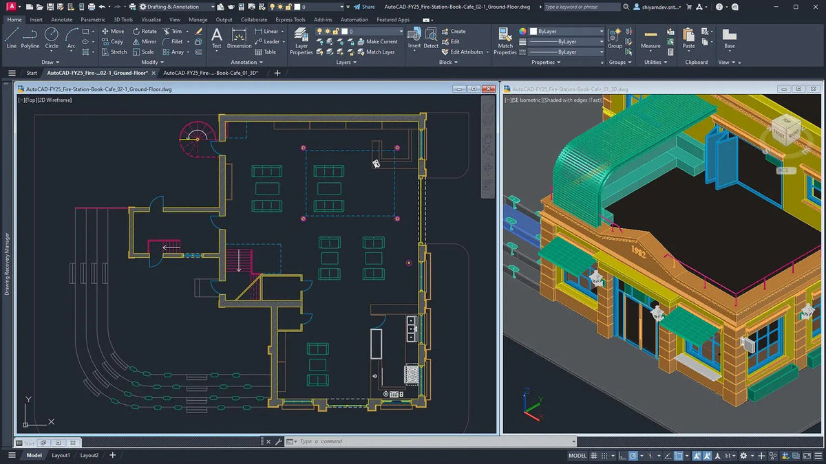 Logiciel AutoCAD 2027 | Conception CAO 2D et 3D | Licence à vie