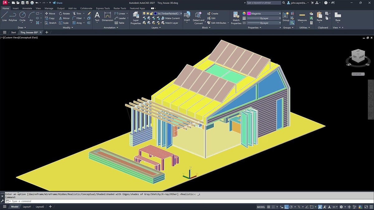Logiciel AutoCAD 2027 | Conception CAO 2D et 3D | Licence à vie