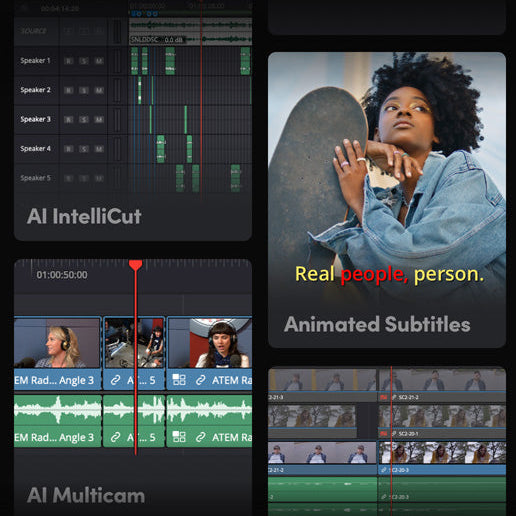DaVinci Resolve Studio v20 | Montage vidéo professionnel | Licence à vie